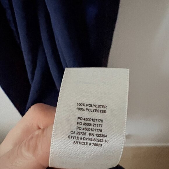 Aritzia Little Moon NAVY Vesper Satin Wrap-Front Maxi Dress Navy Blue Size XXS - Picture 7 of 7